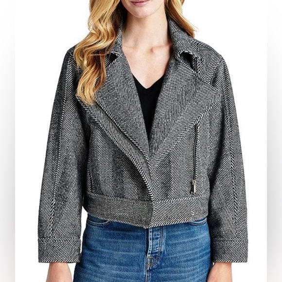 Splendid Tamara Herringbone Moto - Picture 2 of 8